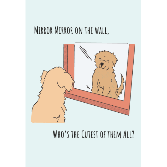 Miroir de carte comestible Best Friend Post