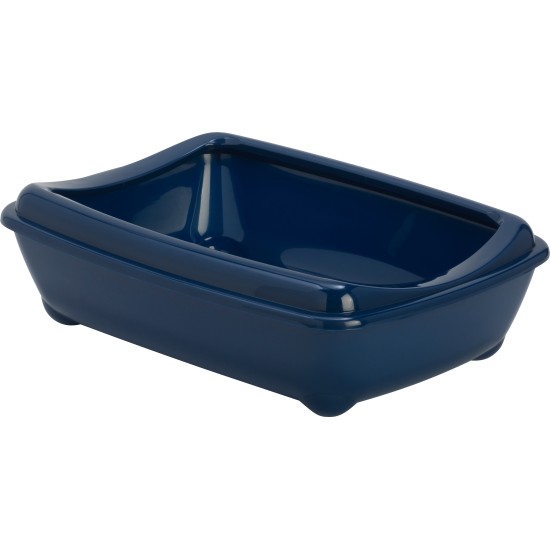 Moderna Bac à litière en plastique pour chaton avec bord 42 cm, myrtille