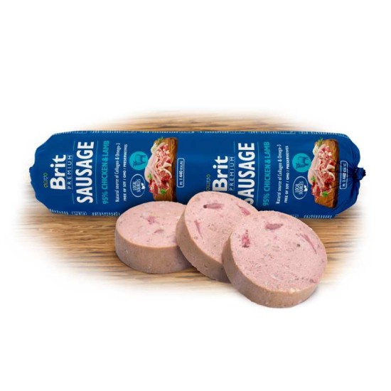 Brit Premium Meat Sausage Kip & Lam