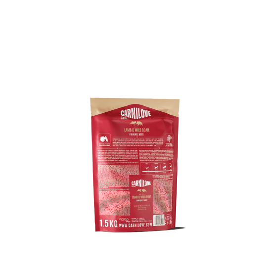 Carnilove Hond Active Lam & Everzwijn, 1,5 kg