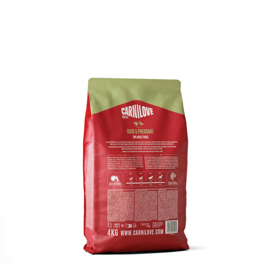 Carnilove Hond Active Eend & Fazant, 4 kg
