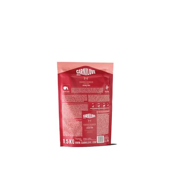 Carnilove Hond Active Hert, Rendier & Everzwijn, 1,5 kg