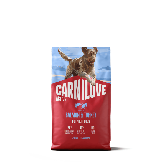 Carnilove Hond Active Zalm & Kalkoen, 4 kg