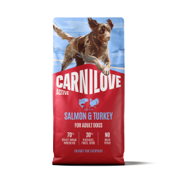 Carnilove Hond Active Zalm & Kalkoen, 12 kg