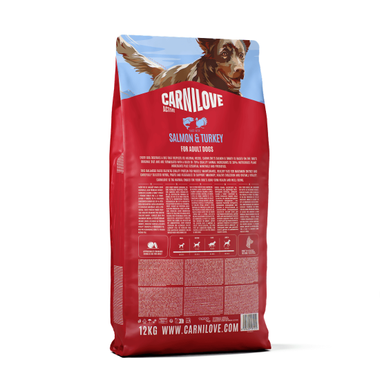 Carnilove Hond Active Zalm & Kalkoen, 12 kg