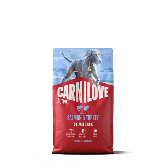 Carnilove Hond Active Zalm & Kalkoen LB, 4 kg