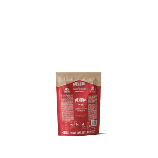 Carnilove Kat Active Lam & Everzwijn, 400 g