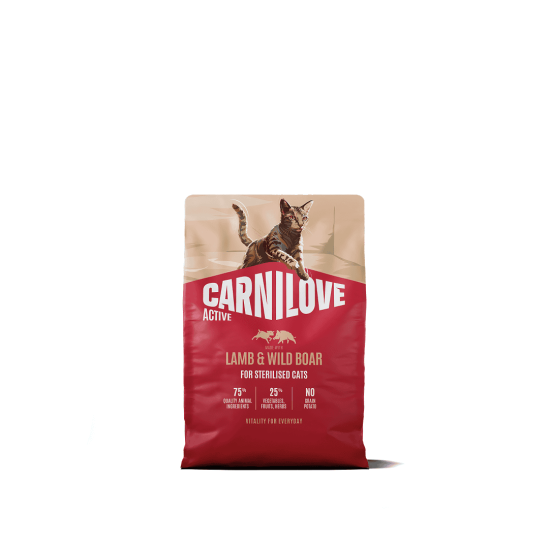 Carnilove Kat Active Lam & Everzwijn, 2 kg