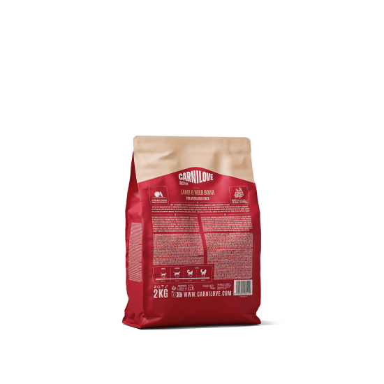 Carnilove Kat Active Lam & Everzwijn, 2 kg