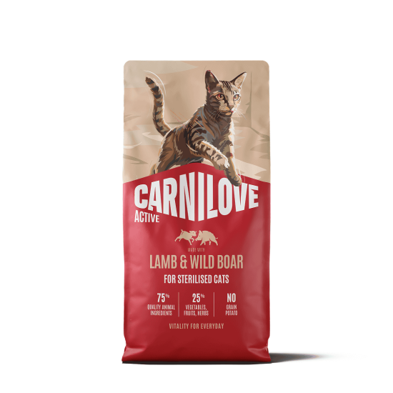 Carnilove Kat Active Lam & Everzwijn, 6 kg