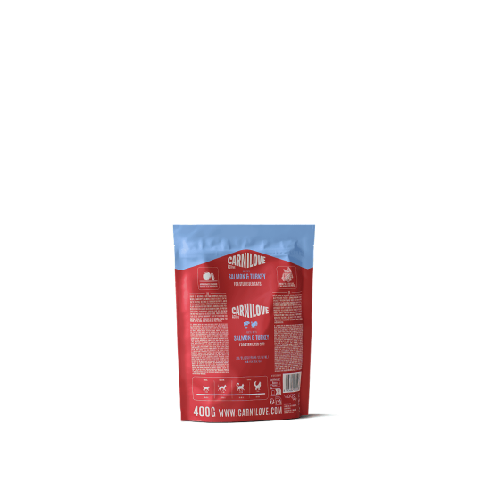 Carnilove Kat Active Zalm & Kalkoen sterilised, 400 g