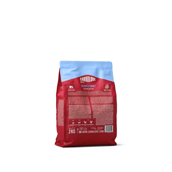 Carnilove Kat Active Zalm & Kalkoen sterilised, 2 kg