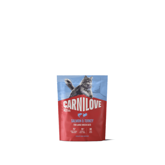 Carnilove Kat Active Zalm & Kalkoen large breed, 400 g