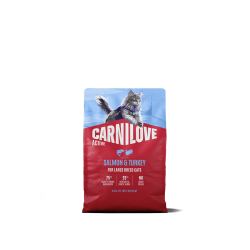 Carnilove Kat Active Zalm & Kalkoen large breed, 2 kg