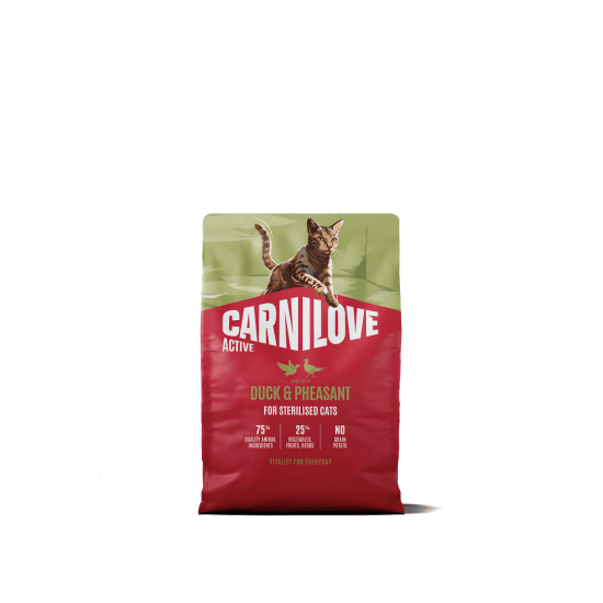 Carnilove Kat Active Eend & Fazant, 2 kg