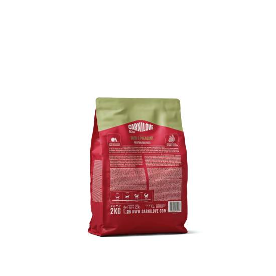 Carnilove Kat Active Eend & Fazant, 2 kg