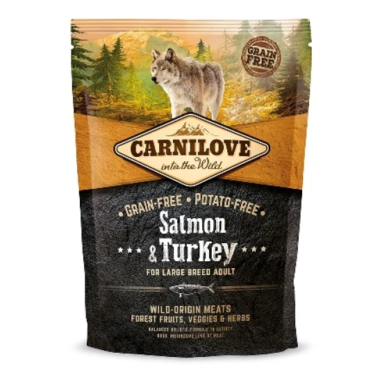Carnilove Hond Zalm & Kalkoen Adult LB, 1,5 kg