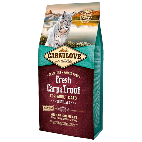 Carnilove Kat Fresh Karper & Forel, 400 g