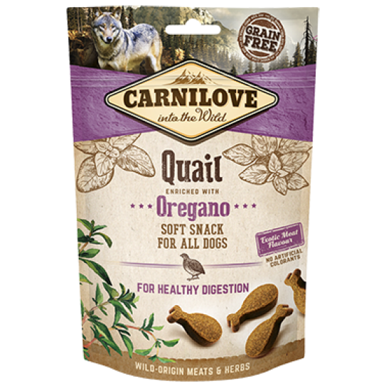 Carnilove Hond Soft Snack Kwartel met Oregano