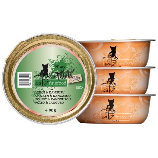 Catz finefood Filets de poulet & kangourou en gelée