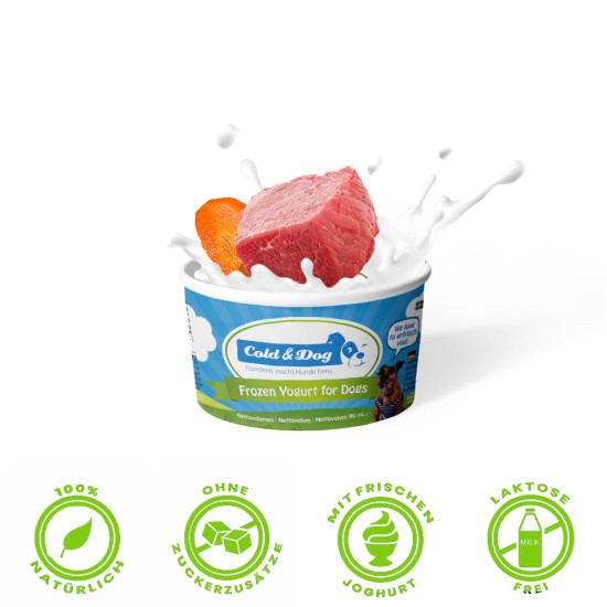 Cold & Dog Frozen Yogurt Bœuf et Carotte