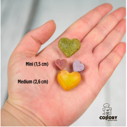 Collory Bakvorm Hartjes Medium 2,6 cm Bordeauxrood