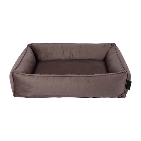 District 70 Shimmer Box Bed Taupe, large