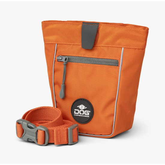Dog Copenhagen Go Explore Treat Bag, Orange Sun