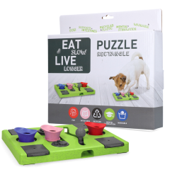 Eat Slow Live Longer Puzzle Retangle