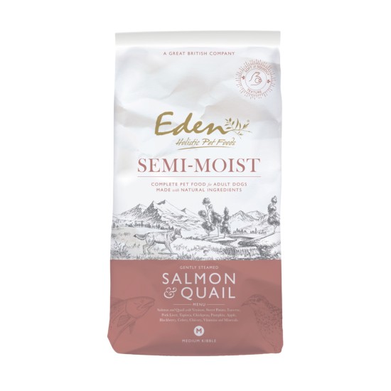 Eden Dog Semi-Moist Salmon & Quail, 2 kg