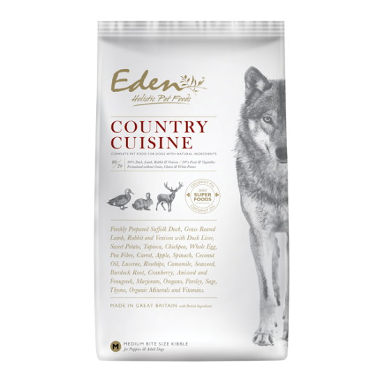 Eden Dog Country Cuisine, 2 kg (kleine brokjes)