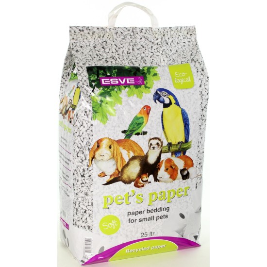 Esve Pet's Paper Bedding, 25 L