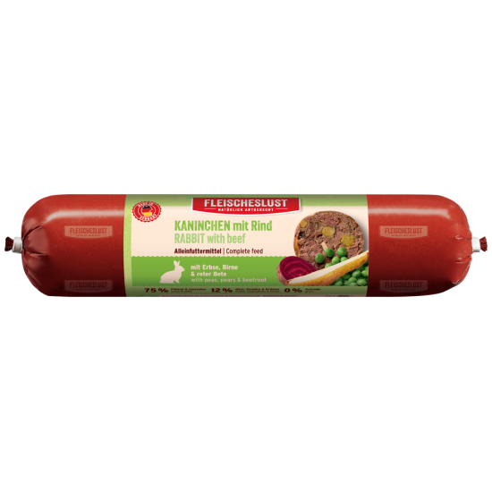 Fleischeslust Classic Rabbit with Beef, 400 g