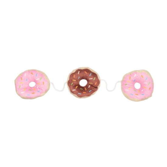 FuzzYard Cat Toy Donuts 3 sur une ficelle
