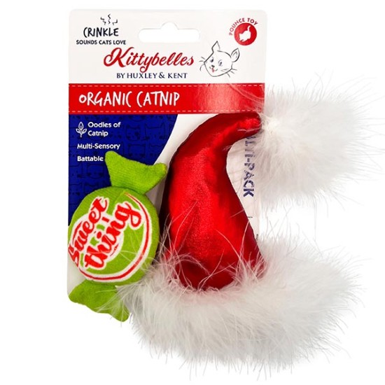 Kittybelles Holiday Santa Hat & Candy 2-pack