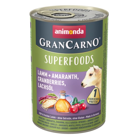 Grancarno Superfoods Lam, Amaranth, Cranberries & Zalmolie