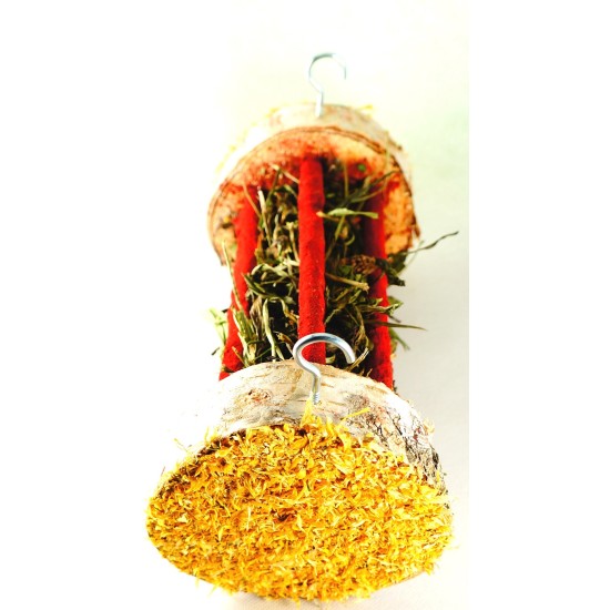 Jambon sur piquet, herbes Ruf, souci et ortie