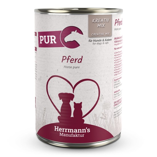 Herrmanns Puur Paard, 400 g (blik)