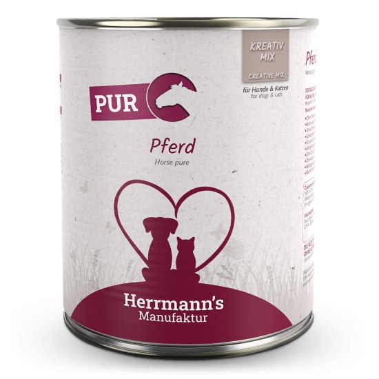 Herrmanns Puur Paard, 800 g (blik)