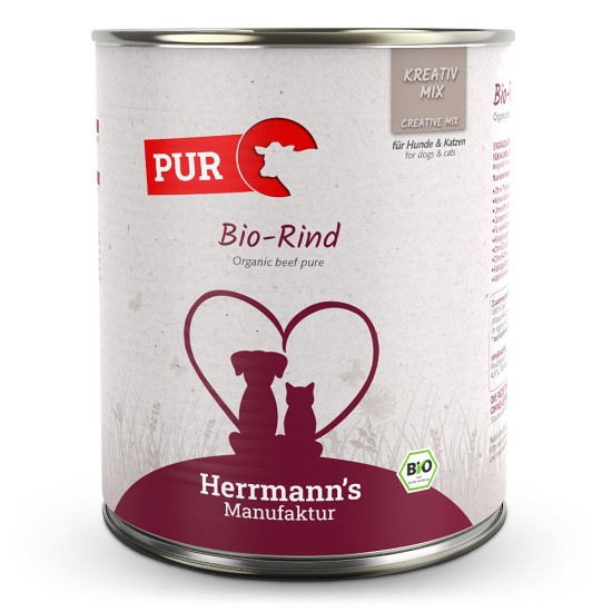 Herrmanns Bio Puur Rund, 800 g (blik)