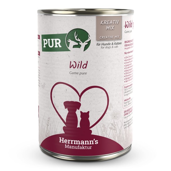 Herrmanns Puur Wild, 400 g (blik)