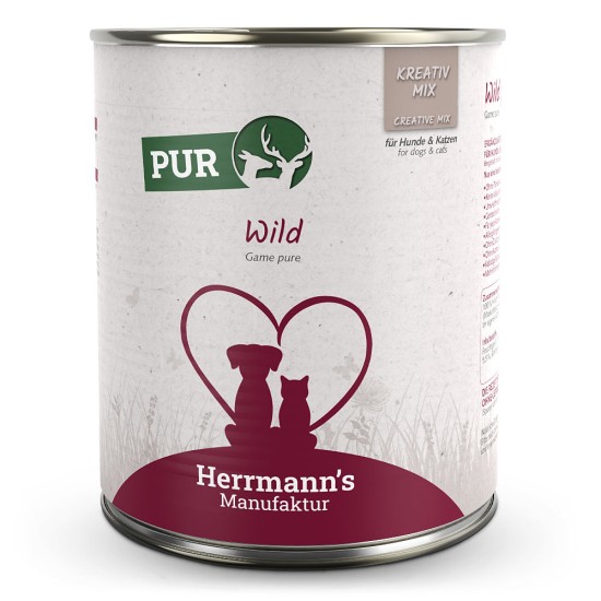 Herrmanns Puur Wild, 800 g (blik)
