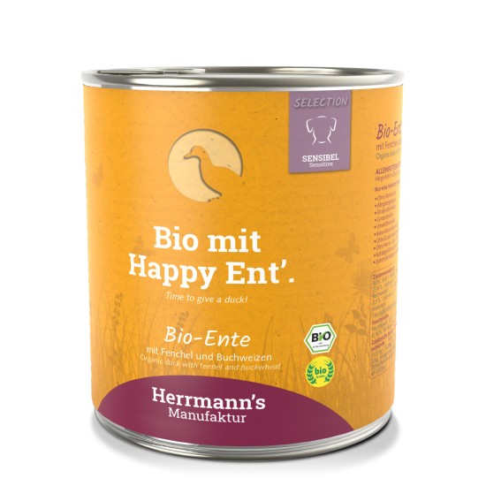 Herrmanns Bio Sensitive Eend met Venkel, 800 g