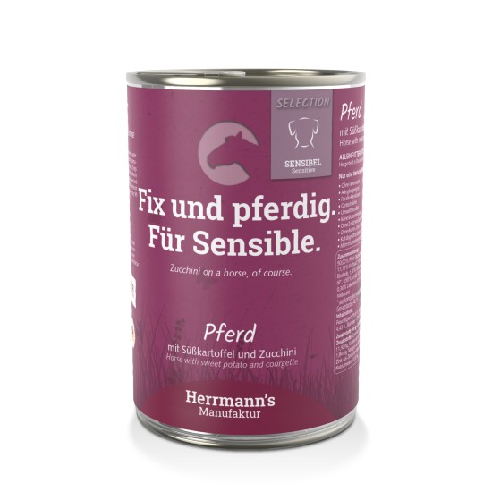 Herrmanns Sensitive Paard & Zoete Aardappel, 400 g