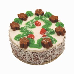 Hondentraiteur Taart Kerst Rund Small