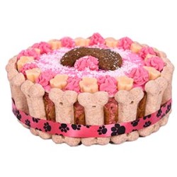 Hondentraiteur Cookie Taart Rund 600 g, Pink