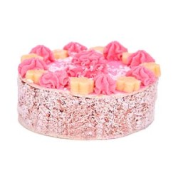 Gâteau de traiteur pour chiens au bœuf moyen 250 g, rose