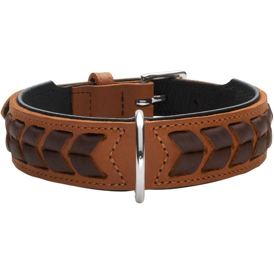 Hunter Halsband El Paso Cognac/Zwart, L 65