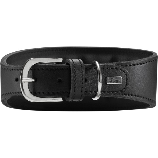 Hunter Halsband Greyhound Soft Zwart, S 42