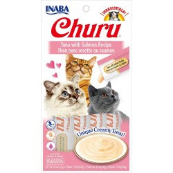 Inaba Kat Churu Puree Tonijn met Zalm